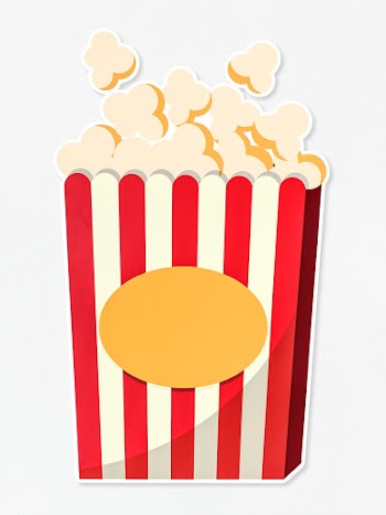 Popcorn in a red striped bucket | Free stock psd mockup - 514423