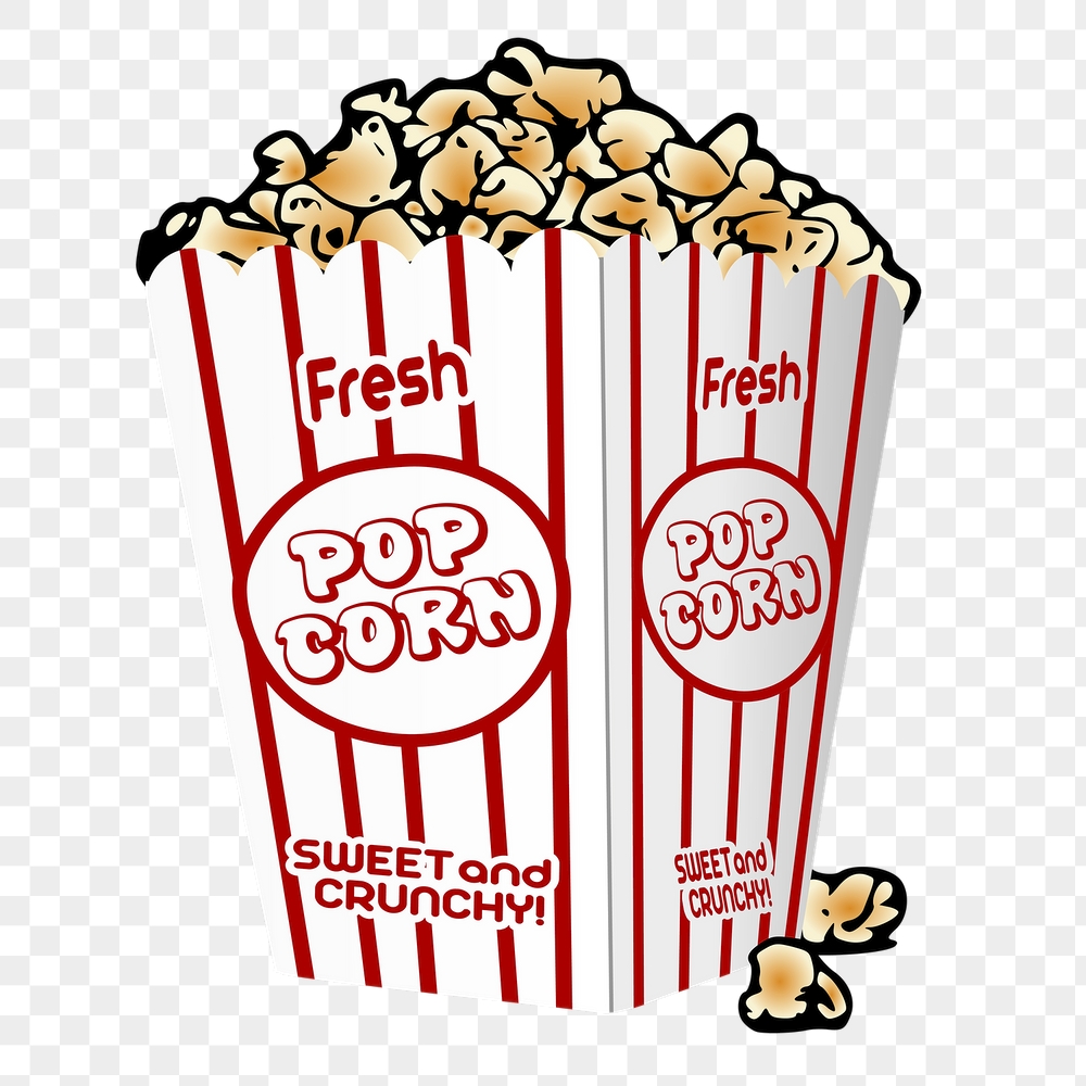 Popcorn png sticker, food, snack | Free PNG - rawpixel