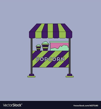 Popcorn shop vector image