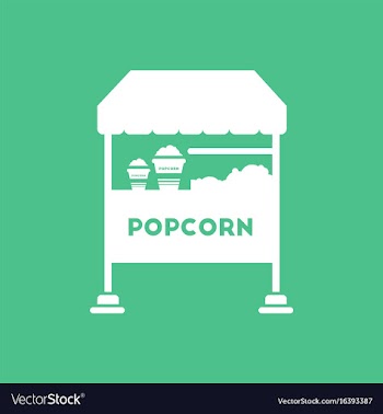 Popcorn shop vector image