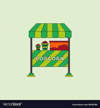 Popcorn shop vector image