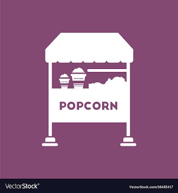 Popcorn shop vector image