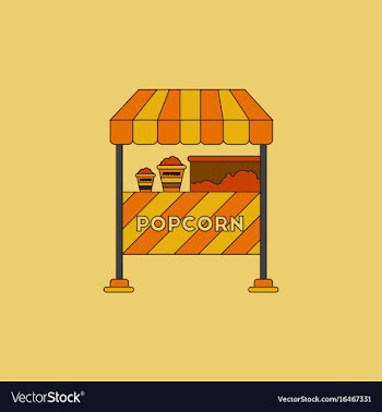 Popcorn shop vector image