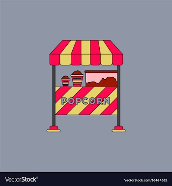 Popcorn shop vector image