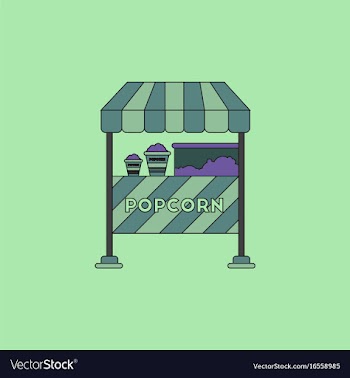 Popcorn shop vector image