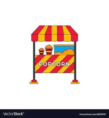 Popcorn shop vector image