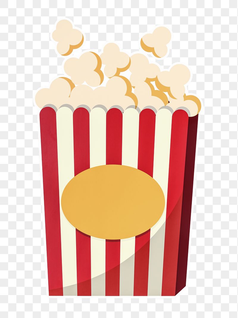 Popcorn snack png sticker, transparent | Free PNG - rawpixel