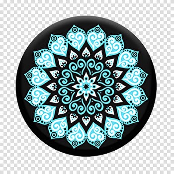 PopSockets Grip Stand Mandala Mobile Phones Amazon.com, watercolor mandala transparent background PNG clipart