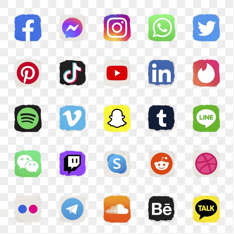 Popular social media icons png | Free PNG - rawpixel