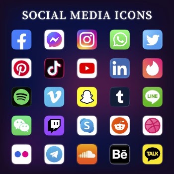 Popular social media icons psd | Free PSD - rawpixel