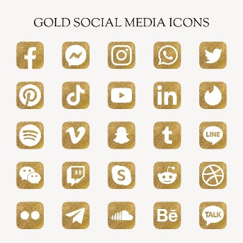 Popular social media icons vector | Free Vector - rawpixel