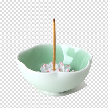 Porcelain Ceramic Incense Bukhoor, Handmade ceramic lotus flower incense holder transparent background PNG clipart