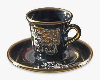 Porcelain coffee cup collage element | Free PSD - rawpixel