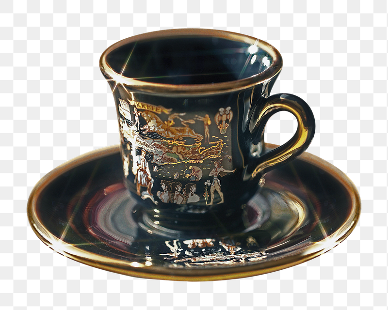 Porcelain coffee cup png sticker, | Free PNG - rawpixel