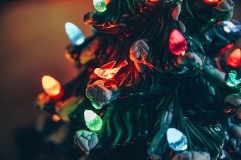 Porceline Tree With Lights
