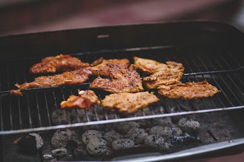 Pork on the grill