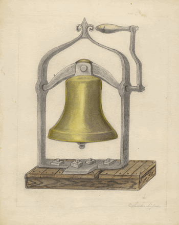 Portable Brass Hand Bell (ca.1936) | Free Photo - rawpixel