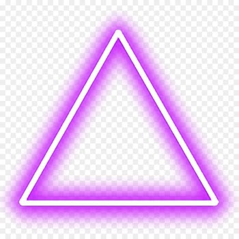 Portable Network Graphics Neon lighting White Triangle - light 