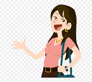 Portfolio 1designshop Page - Happy Girl Cartoon Png