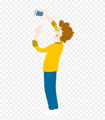 Portfolio Designshop Page Cartoon Young Man Take - People Take Photo Cartoon