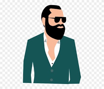 Portrait, Adult, People, Man, Beard, Boldness, Business - Cartoon People