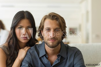 Portrait attractive young couple