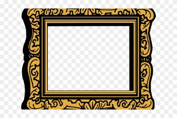 Portrait Clipart Framed - Transparent Frame Clipart Gold