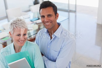 Portrait confident business people