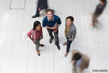Portrait confident business people