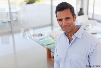 Portrait confident businessman