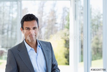 Portrait confident businessman