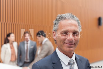 Portrait confident businessman