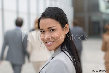Portrait confident businesswoman