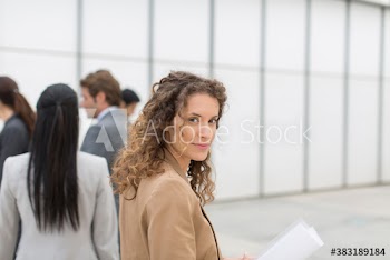 Portrait confident businesswoman