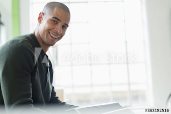 Portrait confident young man