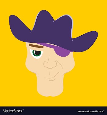 Portrait man in cowboy hat flat vector image