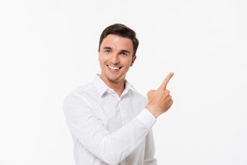 Portrait of a cheerful handsome man Free Photo