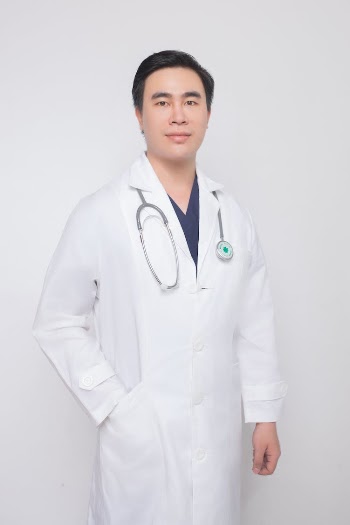 Portrait of a Doctor in a Medical Apron