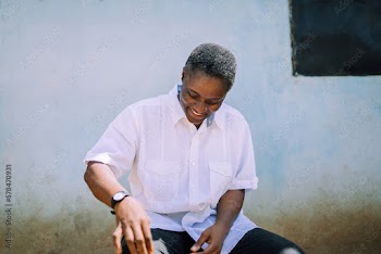Portrait of a queer masculine black woman	