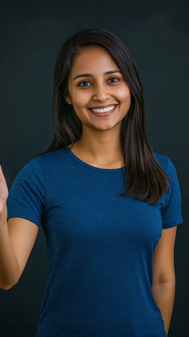 Portrait of a Smiling Indian Database Administrator