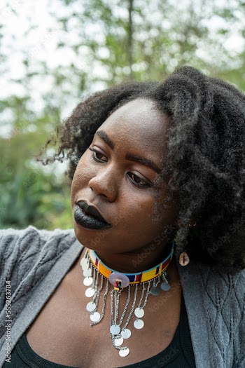 portrait of a woman with a focused gaze