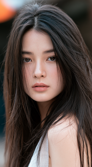 Portrait of a Young Thai Woman
