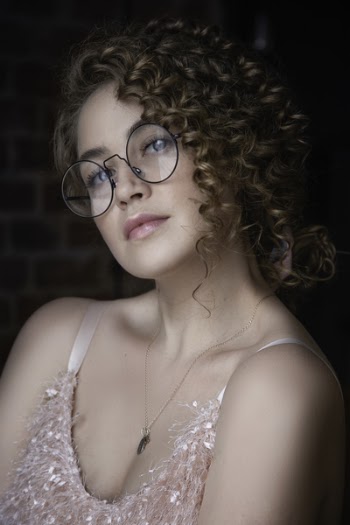 Portrait of Curly Hair Woman 