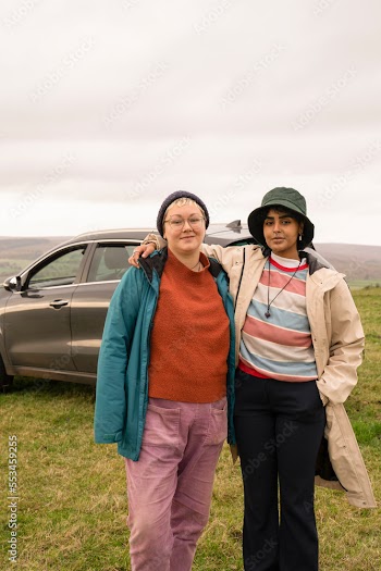 Portrait of female friends ready for hiking