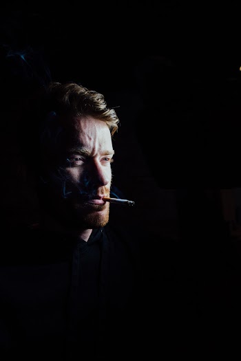 Portrait of Man Smoking