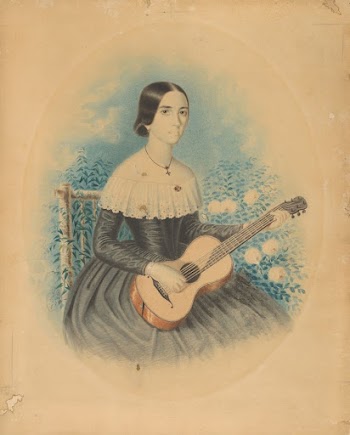 Portrait of miss klonkayová with a guitar | Free Photo - rawpixel