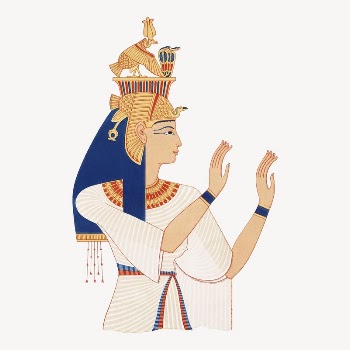 Portrait of queen Tiye collage | Free PSD Illustration - rawpixel
