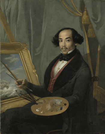 Portrait of the painter Raden | Free Photo - rawpixel