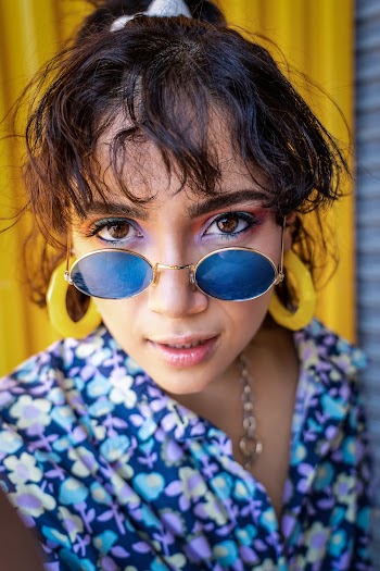 Portrait of Woman Wearing Sunglasses
