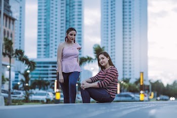 Portrait of Young Women Outdoors